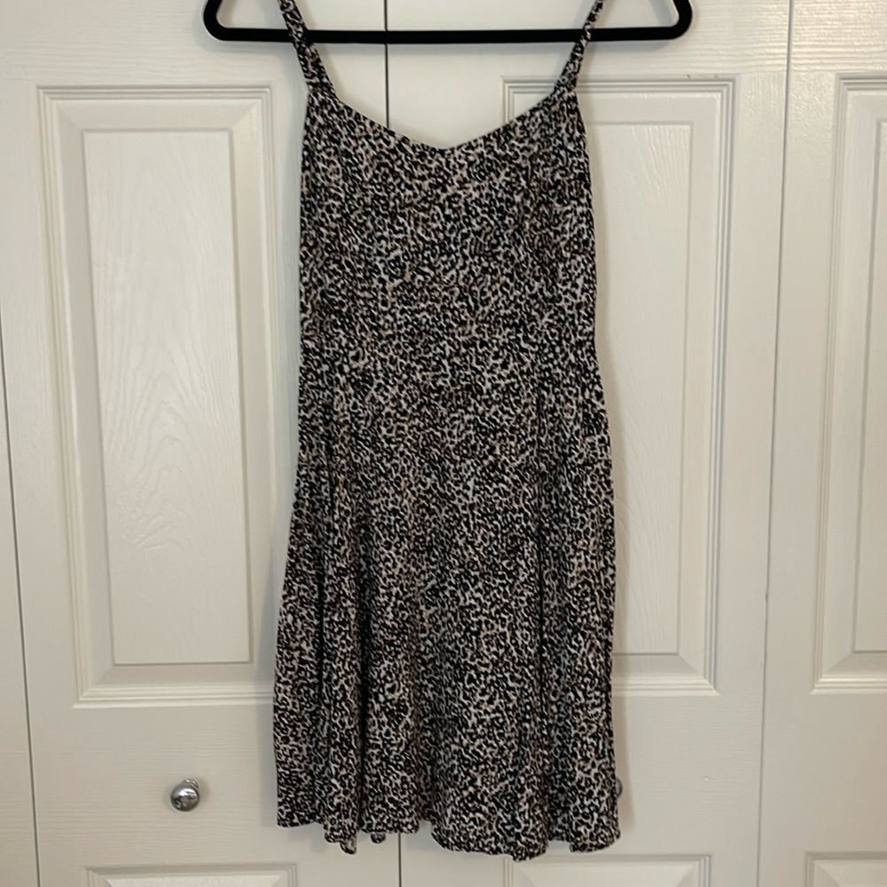 Women's Old Navy Leopard Print Skater Cami Dress - SP